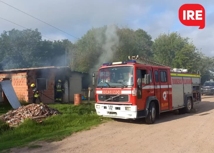 Se incendió una casa en Gaboto y las perdidas fueron totales: “Se quemó todo”