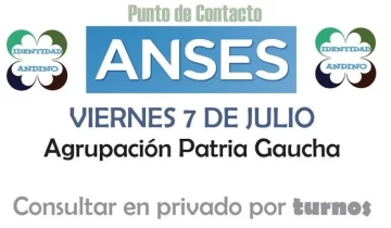 Anses atenderá el próximo viernes en Patria Gaucha