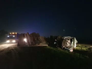 Autopista: Chocaron dos camiones sojeros, un lesionado