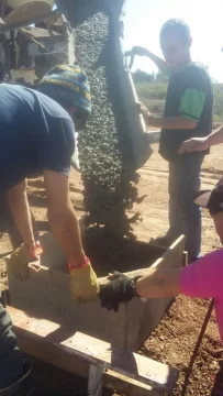 Ya cementaron las columnas de la Planta Procesadora de Pescados