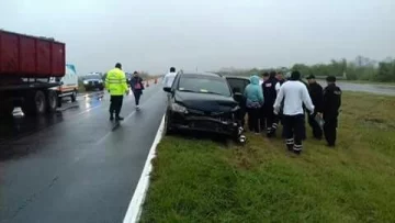 Accidente de tránsito en autopista dejó como saldo un herido