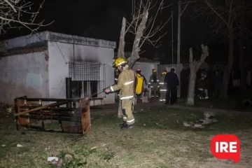 Incendio en un vivienda