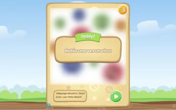 Un profe de Monje presentó un cuento interactivo para los niños