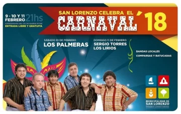 Con la mejor música santafesina el carnaval llega en San Lorenzo