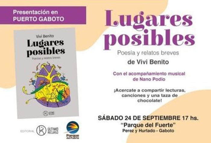 La poesía y los relatos de Vivi Benito llegan este sábado a Puerto Gaboto
