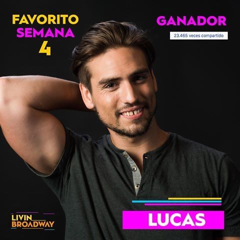 Lucas rompió un récord en Livin’ Brodway  y es favorito de la semana