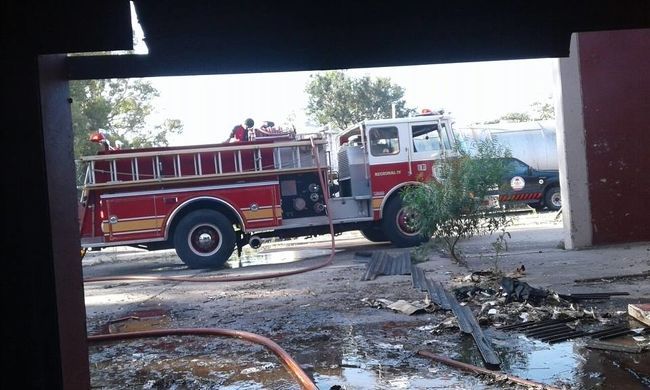 Otra vez, un incendio en el Frigorífico de Maciel