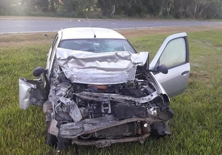 Un policía resultó herido tras chocar una máquina en Maciel