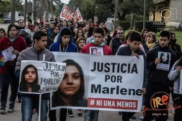 Marcha a 3 meses del asesinato de Marlene Franco