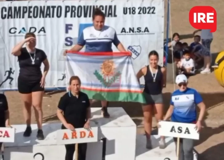 Lo hizo de nuevo: Marti se consagró campeona provincial U18 de atletismo