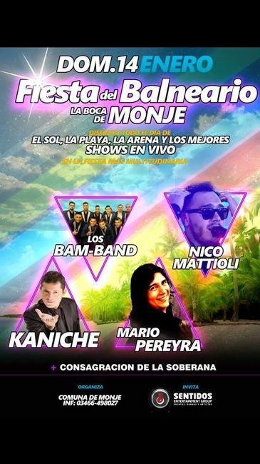 Confirmaron las bandas que tocarán en la Fiesta del balneario de La Boca