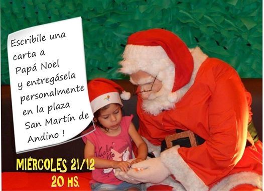 Atención chicos: Papá Noel llegará el miércoles a Pueblo Andino