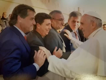 El senador Danilo Capitani visitó al Papa Francisco