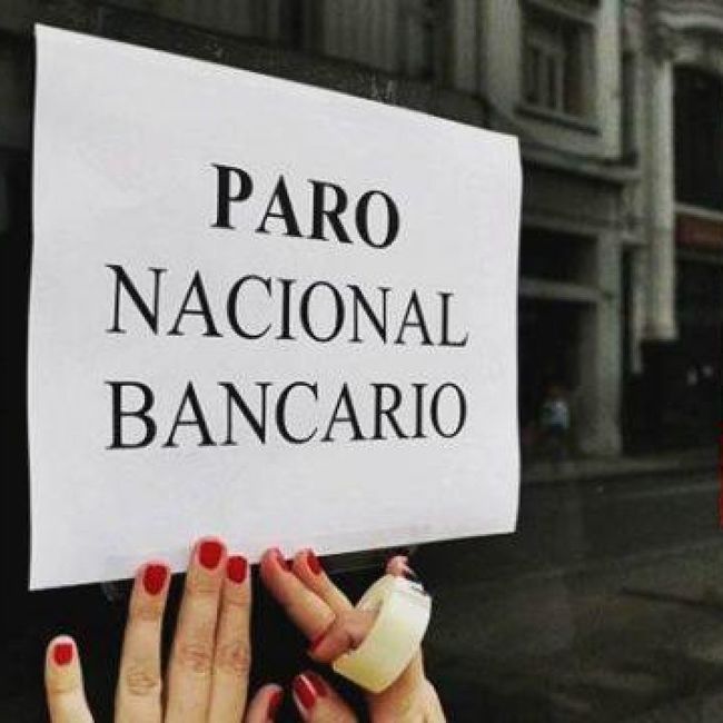 Bancarios lanzaron un paro de 24 horas para el jueves próximo