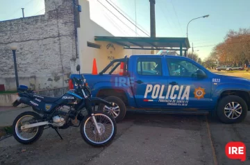 La policía de Maciel recibió una nueva moto para control vehícular y prevención