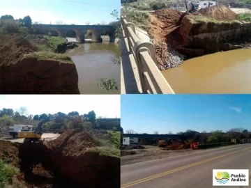 Iniciaron las obras en las bases del puente del Carcarañá