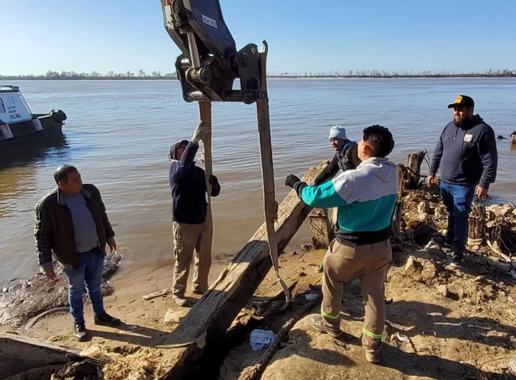 Hallaron en Puerto restos de uno de los primeros embarcaderos de la ciudad