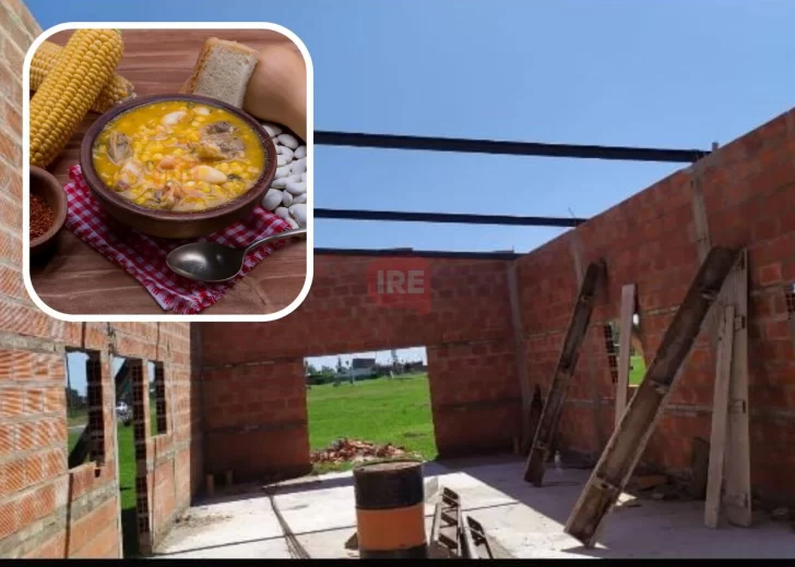 La vecinal de Quebradas vende locro para continuar con la construcción de su sede