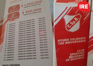El club Sportivo Belgrano lanzó su bono con más de un millón de premio