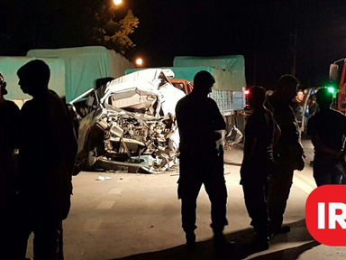 Imagenes del accidente sobre Ruta 91 a minutos de ocurrido