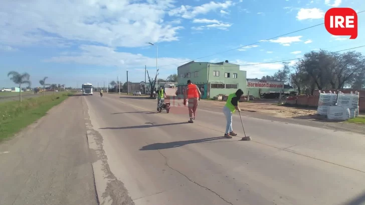 Esta semana pintarán la ruta 11 en Timbúes y habrá paso alternado