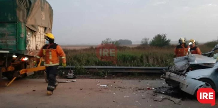 Fuerte choque en Ruta 91: Murió un hombre de Gaboto y hay dos menores heridos