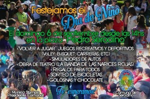 En el mes de la primavera se sigue festejando el Día del Niño en la Región