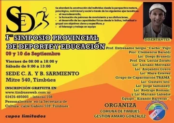 Comenzó el Primer Simposio Provincial de Deportes y Educación en Timbúes