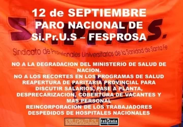 Jornada de lucha de los trabajadores de la salud