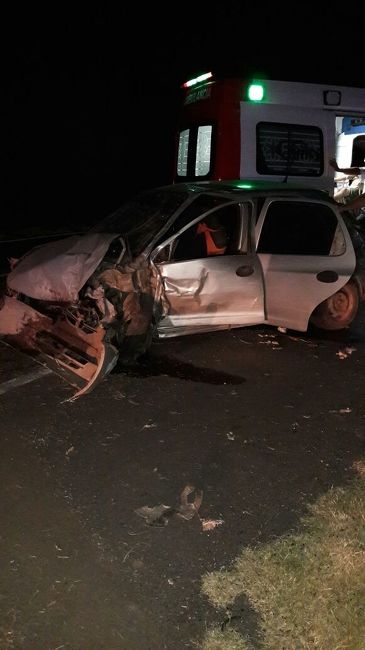 Autopista:  Un solo automóvil protagonizó un accidente vial
