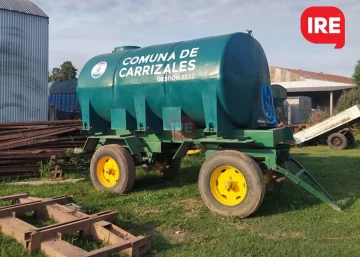 Carrizales sumó a sus herramientas un tanque para riego y primeros auxilios