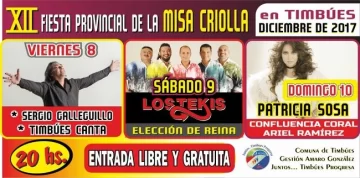 Grandes músicos estarían en la Fiesta Provincial de la Misa Criolla