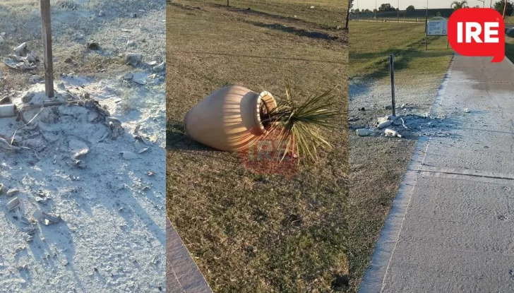 Timbúes repudió actos vandálicos en el ingreso por calle España