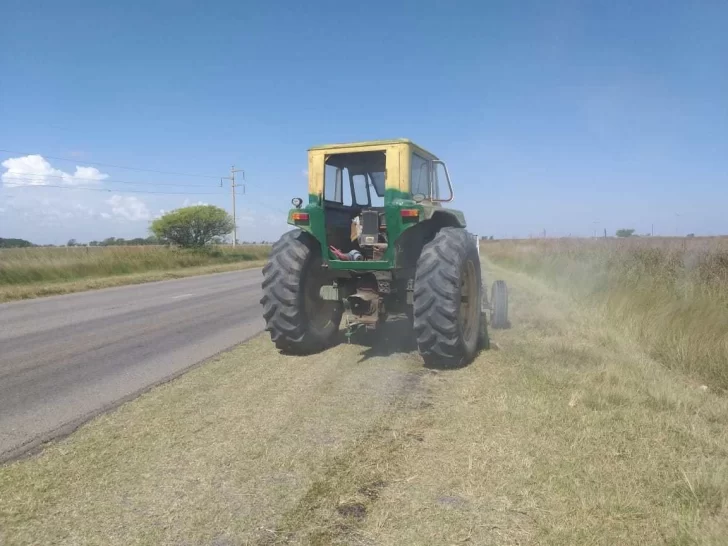 Gran persecución a un tractor y tiros por una discusión familiar