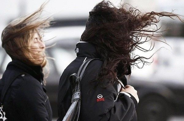 Rige un alerta en todo el país por fuertes vientos y ráfagas