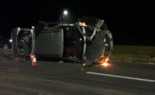 Terrible accidente en autopista dejó solo heridos leves