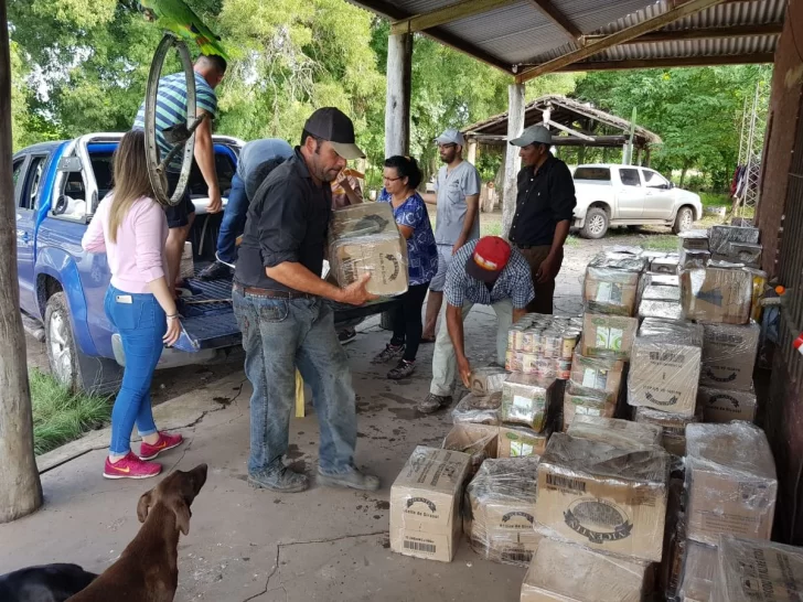 Timbúes colaboró con los santafesinos inundados en el norte