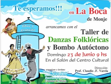 Comienza un taller de danzas folklóricas en La Boca de Monje
