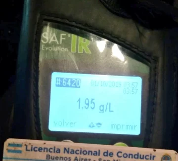 Detuvieron en Timbúes a un camionero con 1,95 de alcohol