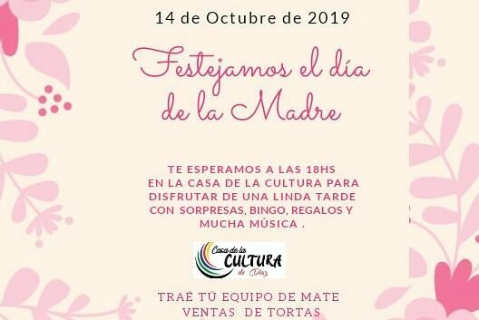 Díaz anunció festejos por el Día de la Madre