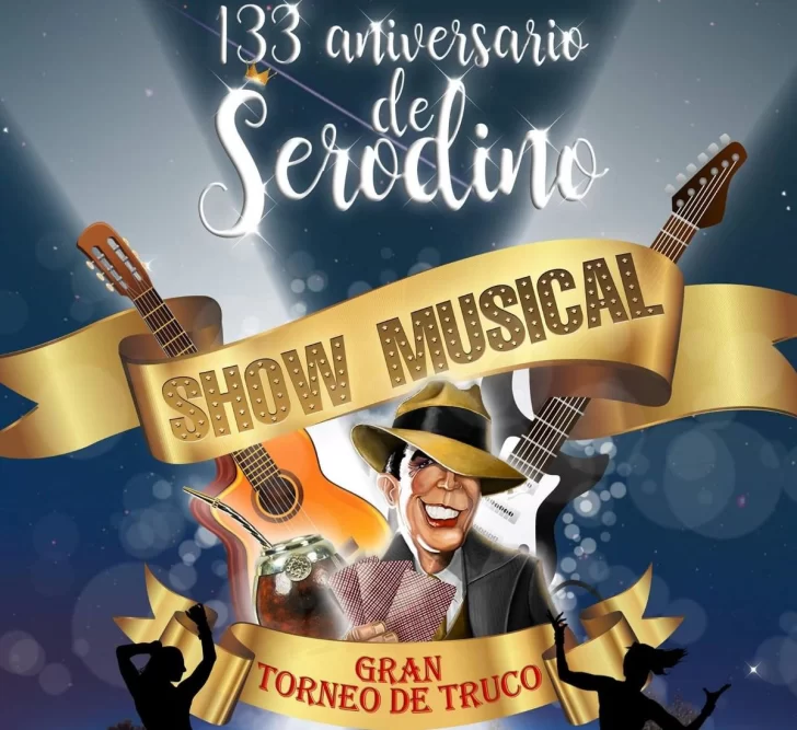 Serodino festejará su cumpleaños con truco y shows de música