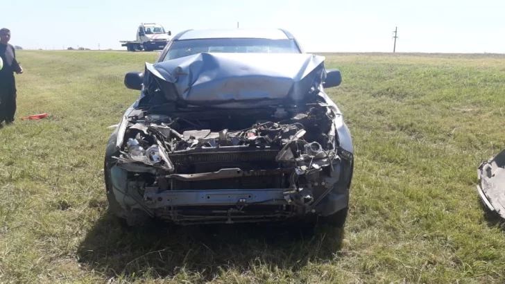 Autopista: Chocaron un camionero de Maciel y una pick up