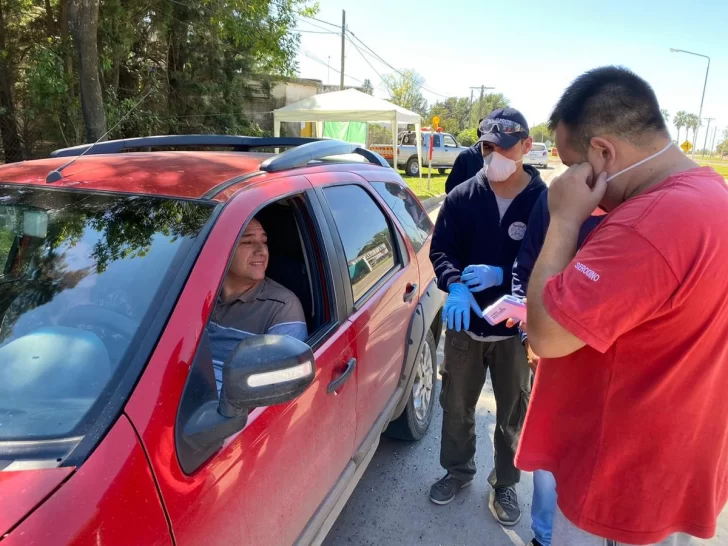 Serodino, Carrizales y Andino controlan el ingreso al pueblo