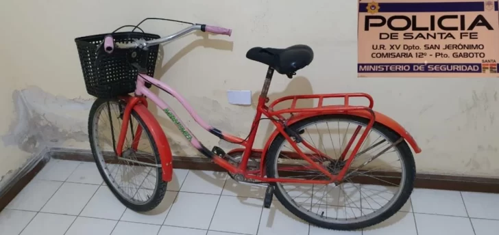 Recuperaron una bici robada a una vecina en Puerto Gaboto