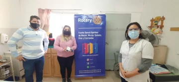 Más insumos: El Rotary donó un oxímetro pediátrico al dispensario de Maciel