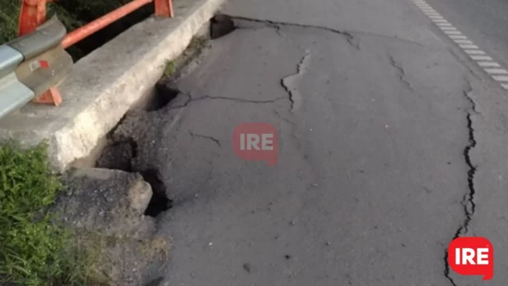 Preocupa el estado del puente de autopista a la altura de Andino