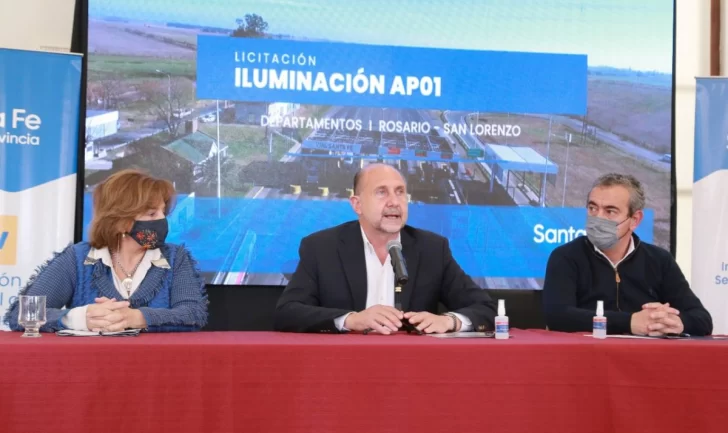 Hubo cinco ofertas para la iluminación de la autopista desde Rosario hasta Aldao