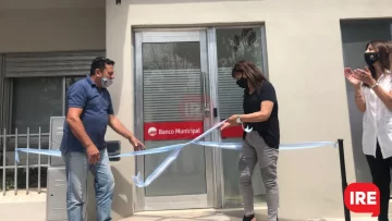 Quedó inaugurado el nuevo cajero del Banco Municipal en Barrancas