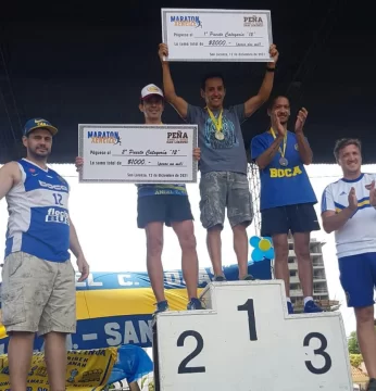 Oliveros dijo presente en la primera maratón Xeneize de San Lorenzo