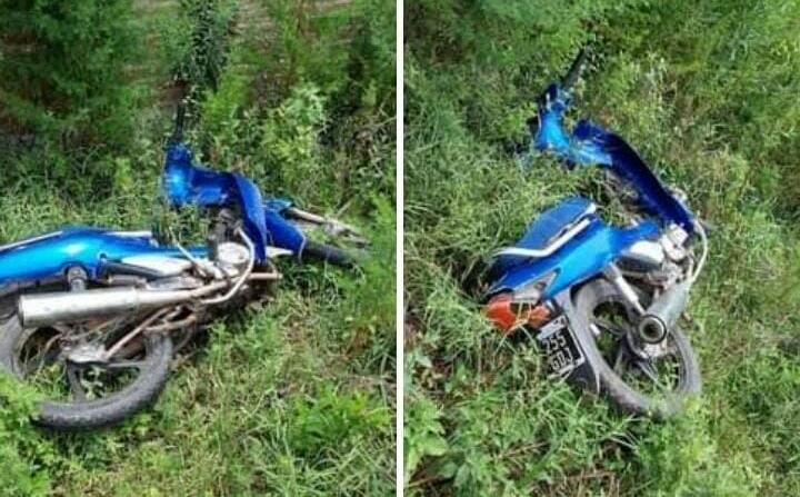 Encontraron en un baldío la moto robada este domingo en Timbúes